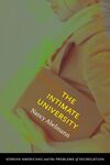 A book cover featuring a photo of a woman carrying a book under her arm. Only the lower half of her face is visible. Text overlaid on the book reads "The Intimate University." Author Nancy Abelmann. A subtitle along the bottom reads "Korean American Students and the Problems of Segregation"